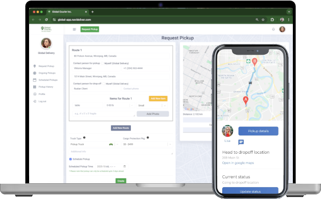 Navi admin dashboard preview